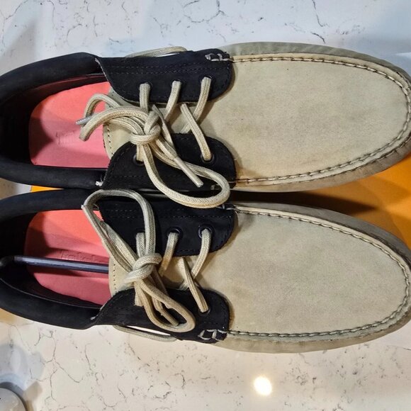 NEW! TIMBERLAND MEN'S AUTHENTIC BOAT SHOE Black and Tan Size 10 TB0A5RH8DH4 - Picture 7 of 11